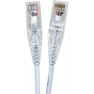 Micro Connectors Inc 25 ft. 28AWG Ultra Slim CAT6 Patch Cables White (5-Pack) E08-025W-SL5