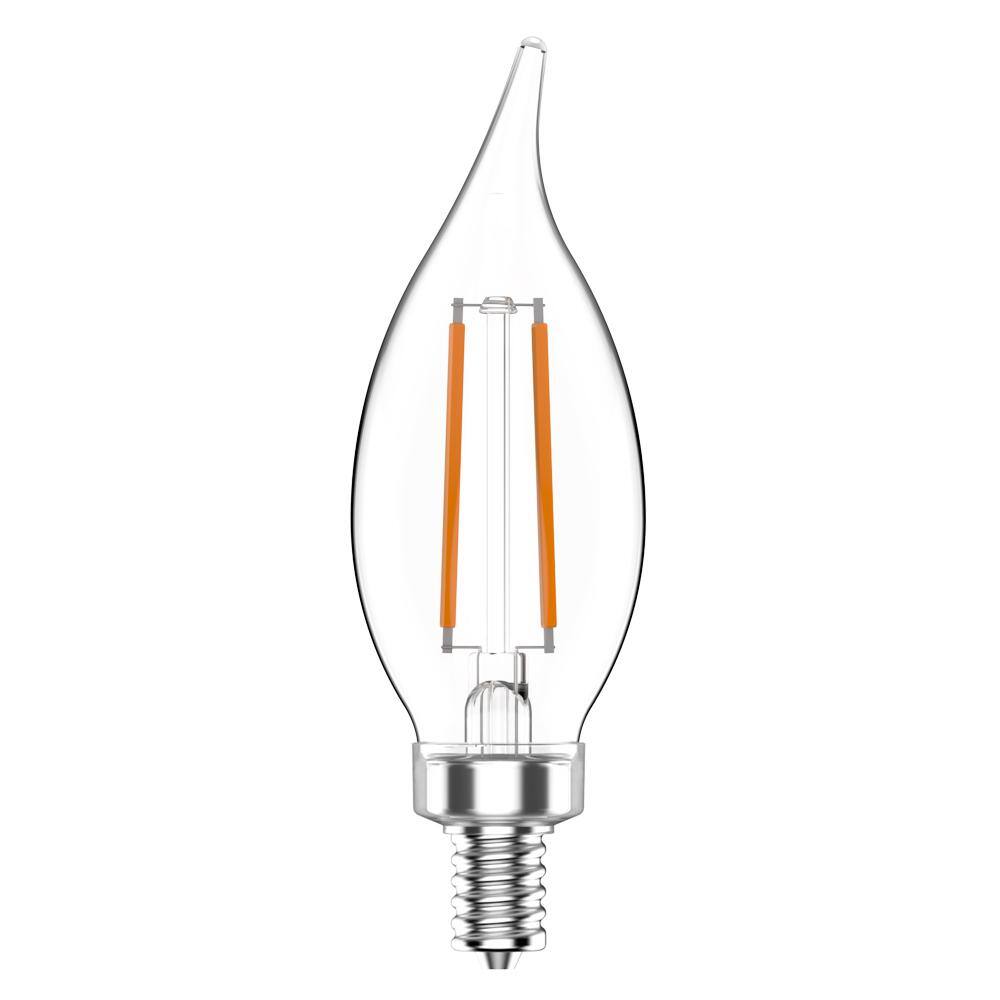 40-Watt Equivalent BA11 Non-Dimmable CEC Clear Glass Filament Vintage Edison LED Light Bulb Daylight (8-Pack) CF35-2C 3.3W 120V E12 5000K Ra90