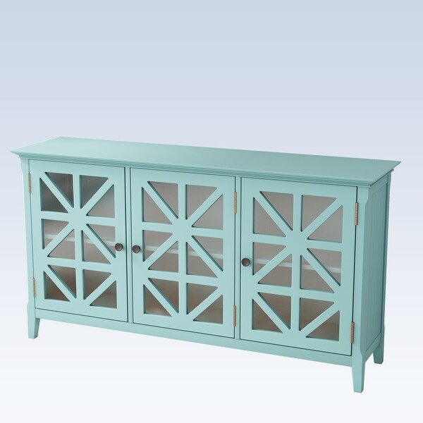 Modern Console Table Sideboard for Living Room With 3 Doors