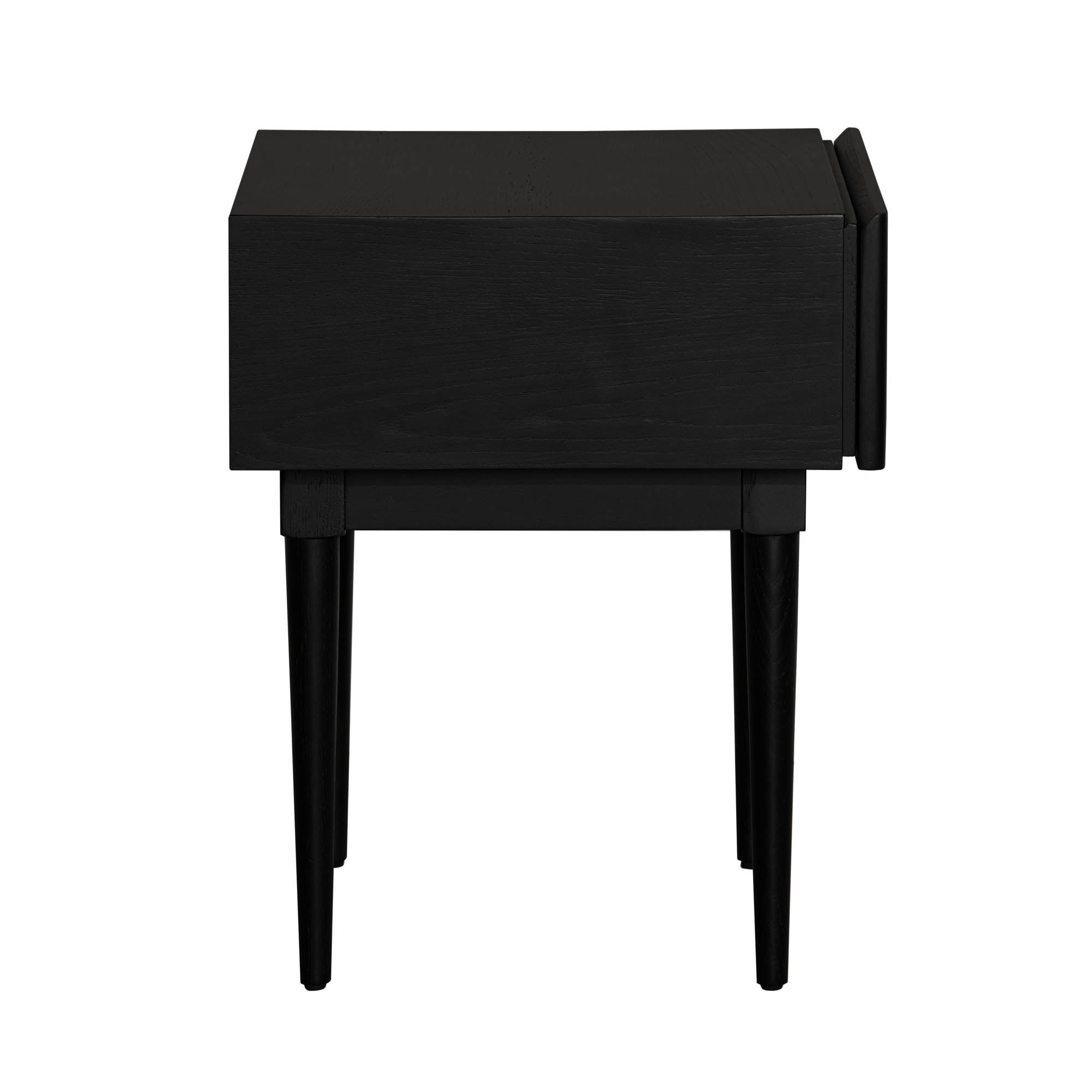 Cane Side Table - Matt Black