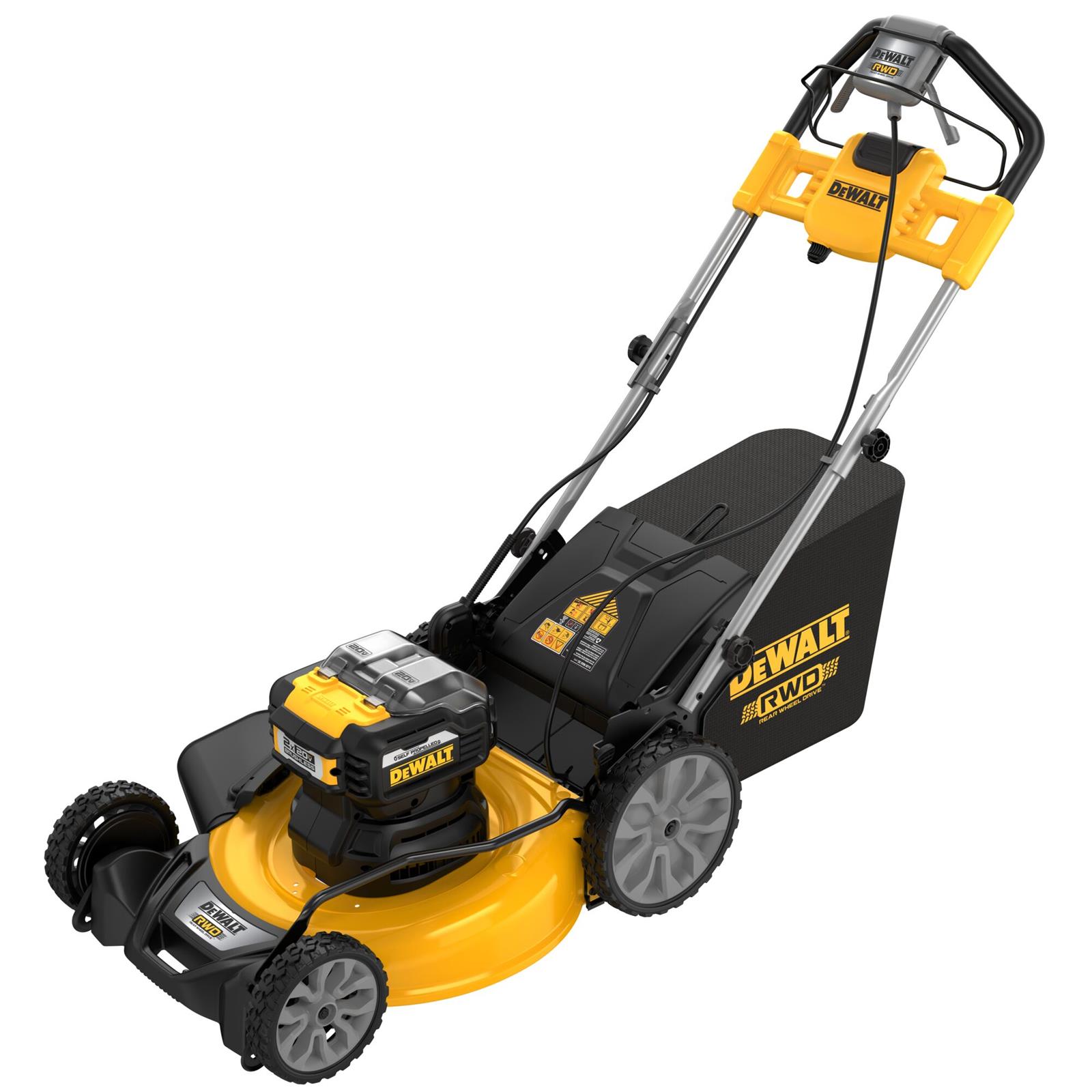 Dewalt DCMWSP255Y2 Dewalt 20 V MAX Brushless Cordless 21 1/2 in. Rear Wheel Drive Self-Propelled Mowers