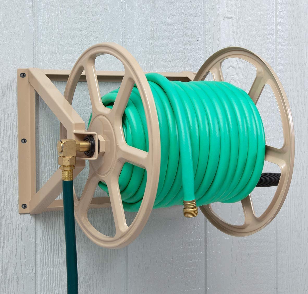 Liberty Garden 200' Hose Reel， Tan