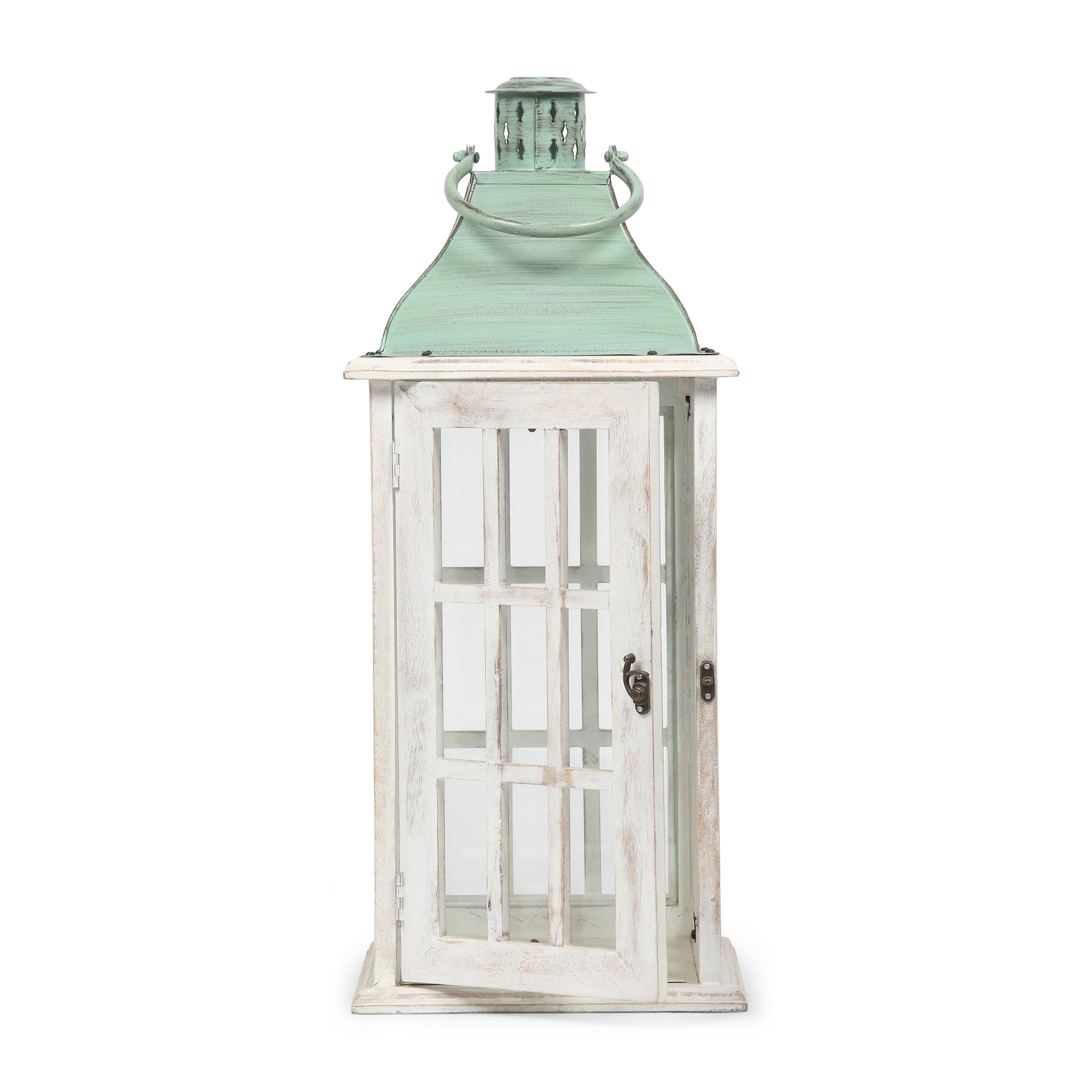 Reigle Coastal Handcrafted Mango Wood Decorative Lantern