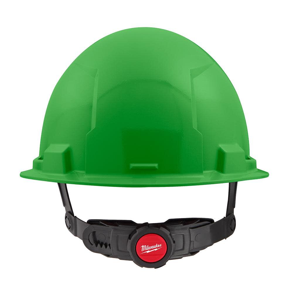 Milwaukee Green Front Brim Hard Hat with 6pt Ratcheting Suspension Type 1 Class E 48-73-1126 from Milwaukee