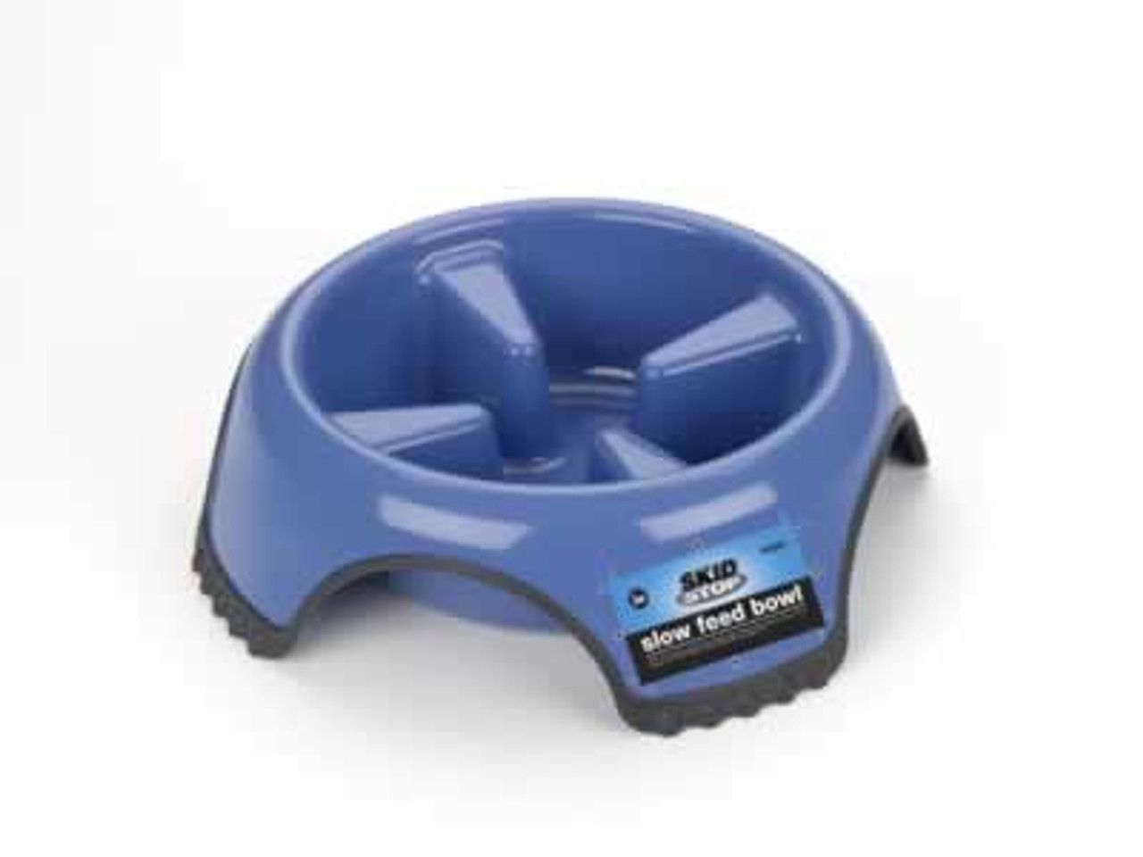 JW Pet Skid Stop Slow Feed Dog Bowl， Large