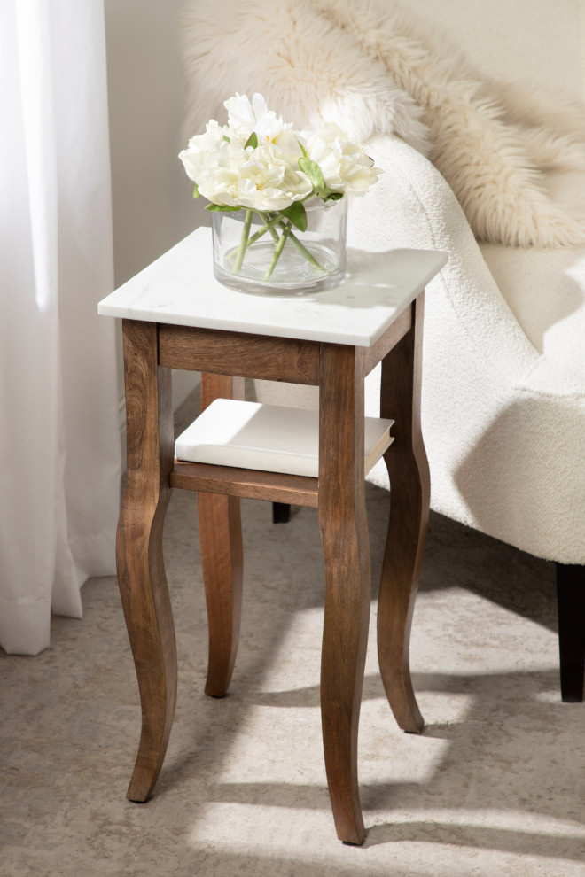 Lillian Wood End Table   Transitional   Side Tables And End Tables   by Uniek Inc.  Houzz