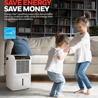 Honeywell 35 Pint Energy Star Dehumidifier with Anti-Spill Design Fan and 5 Year Warranty DH45WKN