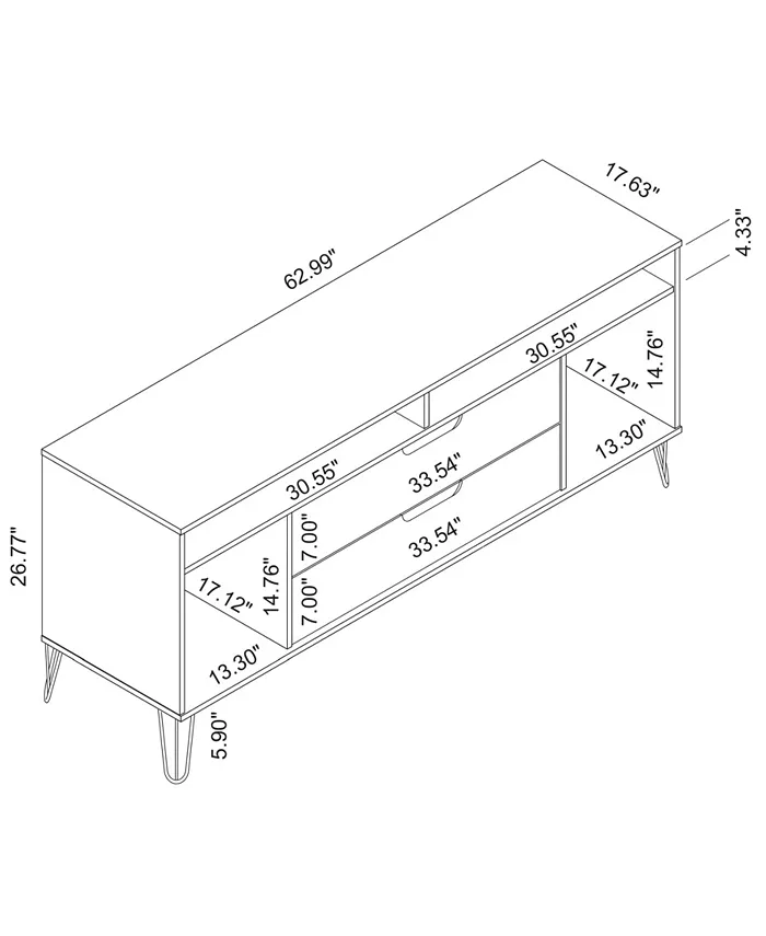 Manhattan Comfort Rockefeller 62.99 TV Stand