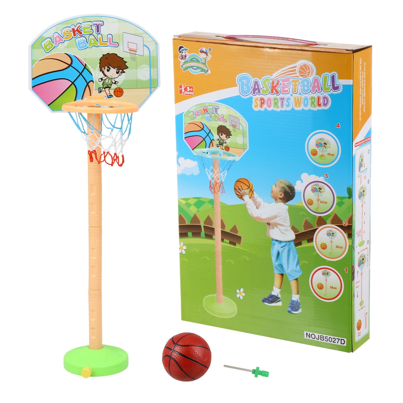 NUOLUX  Basketball Kids Toy Toys Basketball Hoop Toddler Stand Mini Indoor Children Sports Game Ring Adjustable Goal Game