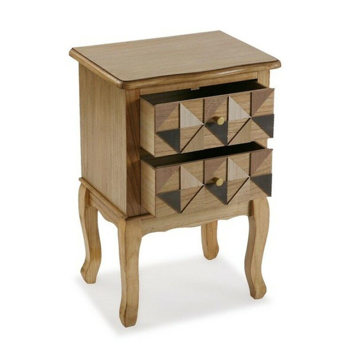 Nightstand versa elva wood mdf wood/fir wood (33，5 x 67 x 45 cm)