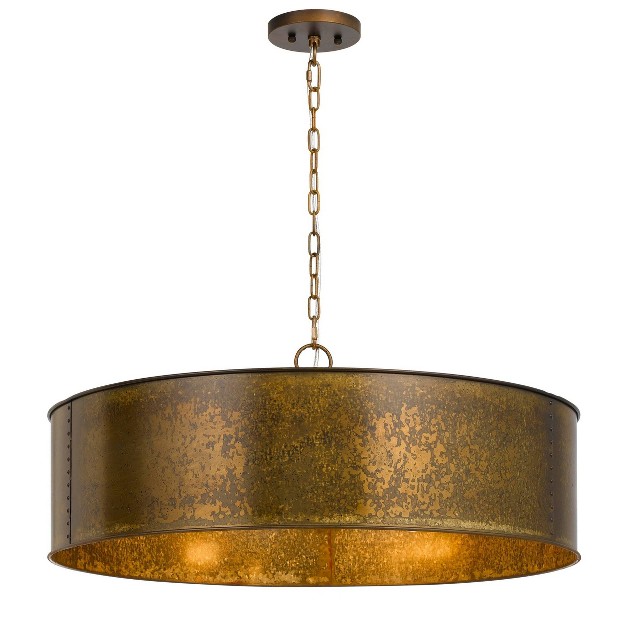 X 29 5 quot Metal Rochefort Round Chandelier Gold Cal Lighting