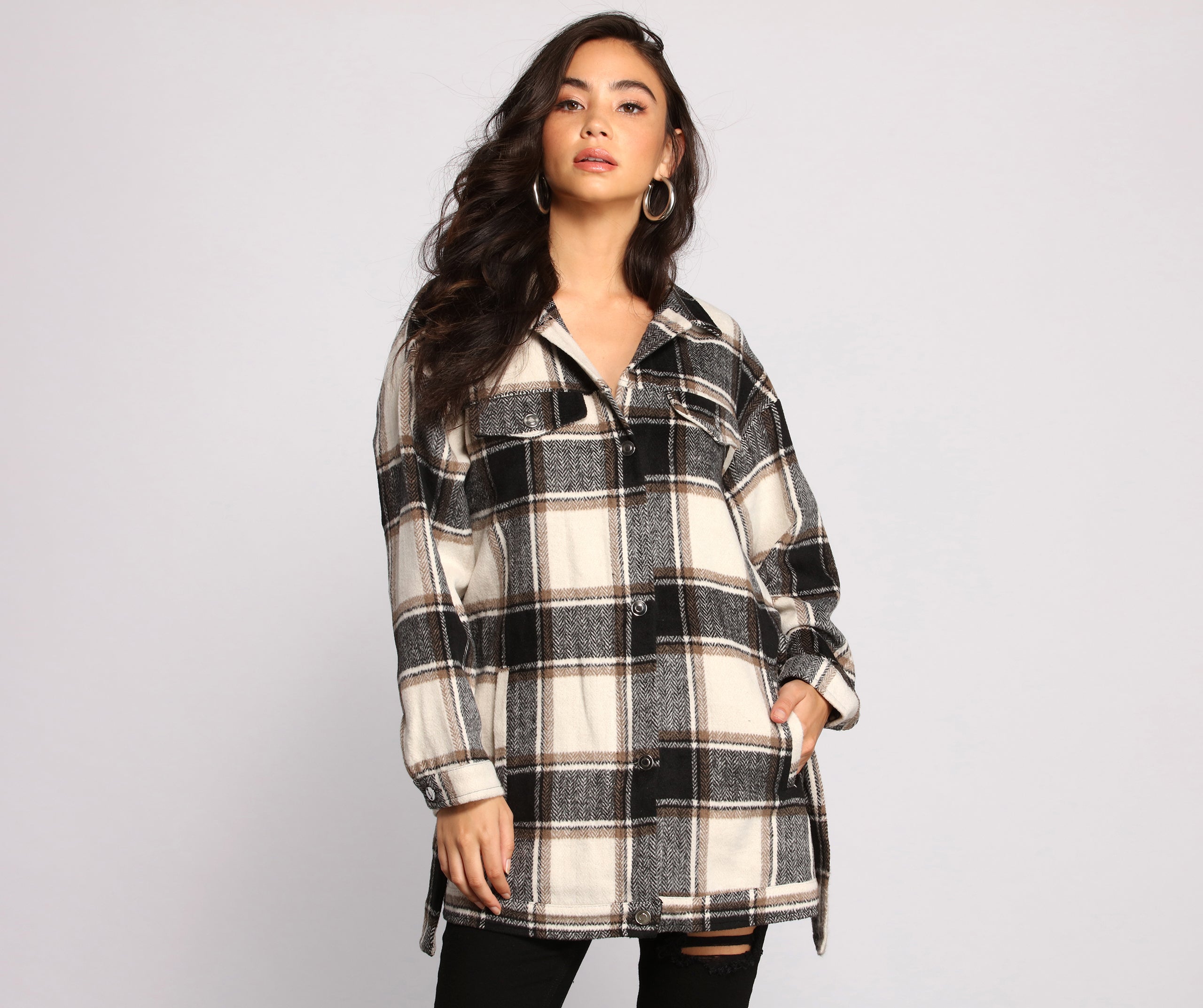 The One Belted Flannel Shacket