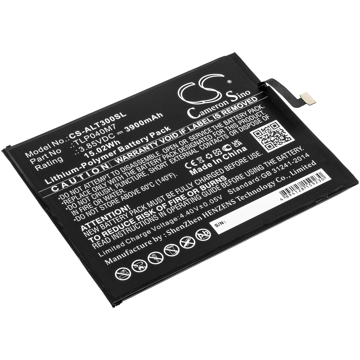 Alcatel 3T OT9032T Replacement Battery BatteryClerkcom Tablet