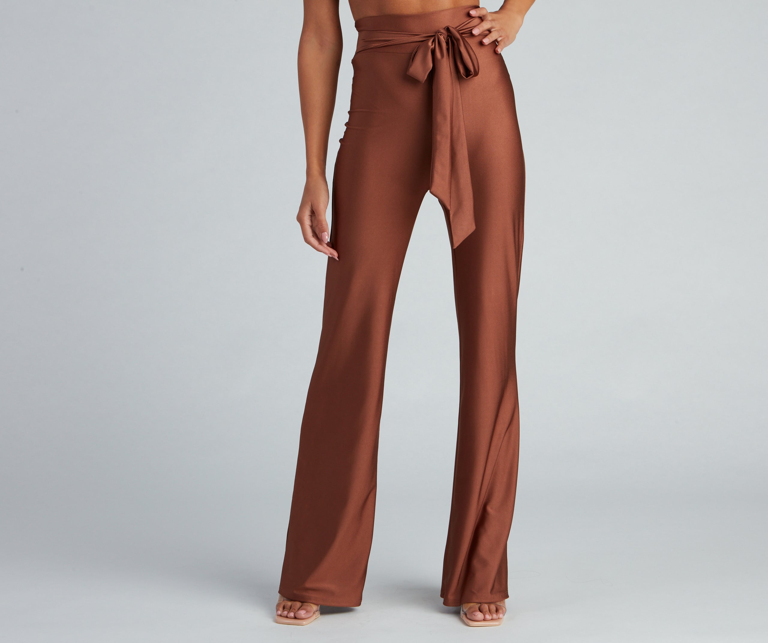 Chic Tie-Front Wide-Leg Pants