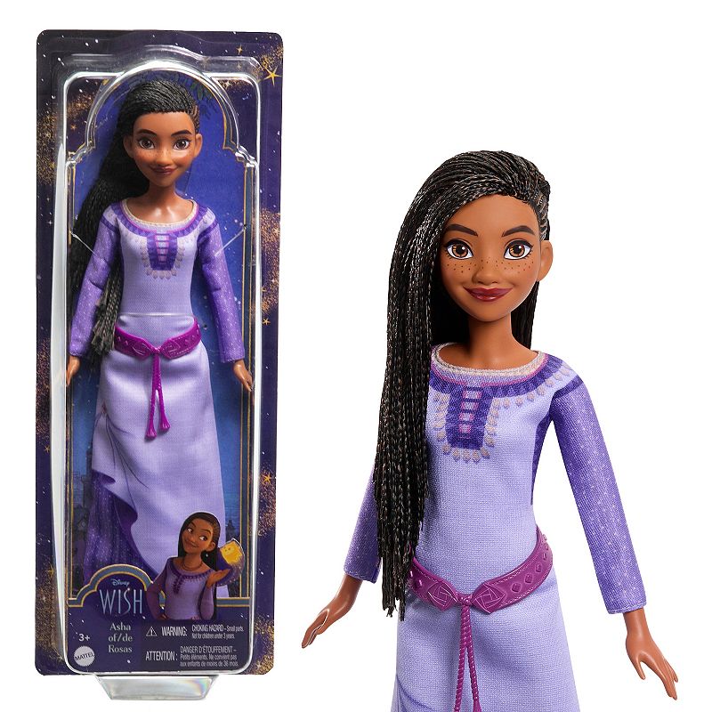 Disney’s Wish Asha of Rosas Posable Fashion Doll and Accessories by Mattel