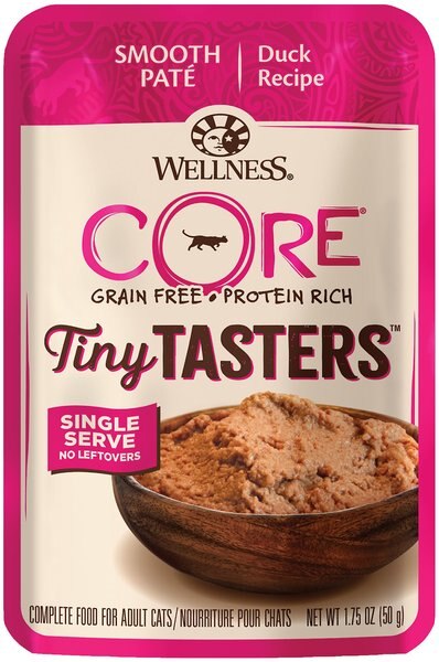 Wellness CORE Tiny Tasters Duck Pate Grain-Free Cat Food Pouches