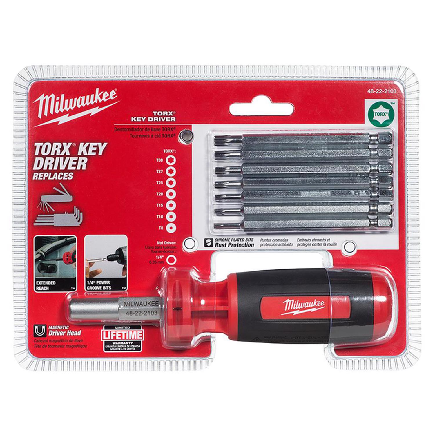 MW Torx 9-in-1 Multi-Bit Screwdriver Set 10 in.