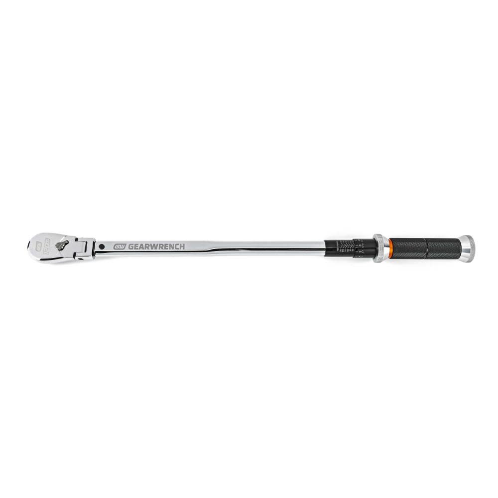 GEARWRENCH 120XP™ Flex Head Micrometer Torque Wrench 1/2 Drive 30-250 ft/Lbs ;