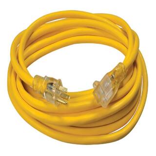 Southwire 25 ft. 123 SJTW Outdoor Heavy-Duty Extension Cord with Power Light Plug 2587SW8802