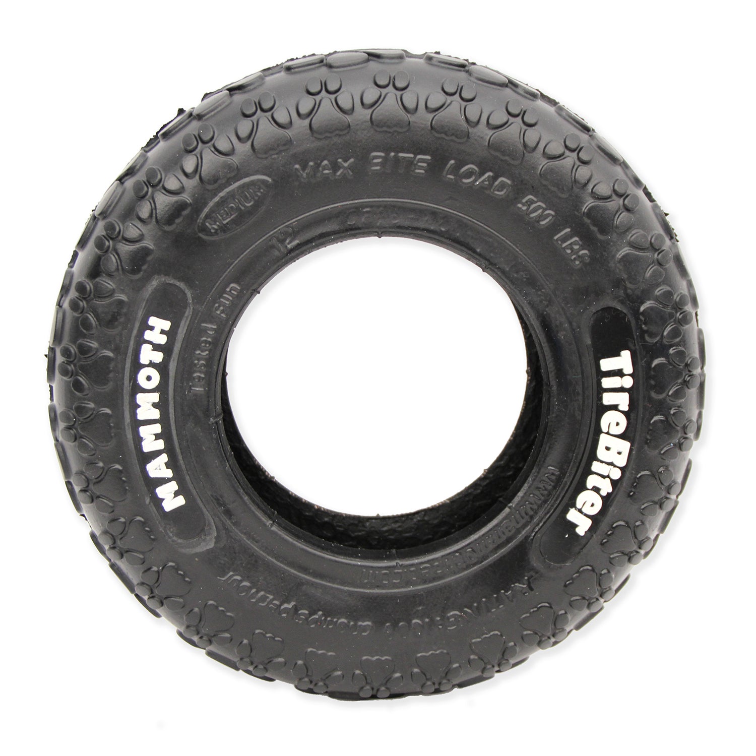 Mammoth TireBiter Rubber Tire Dog Toy， Medium， 8