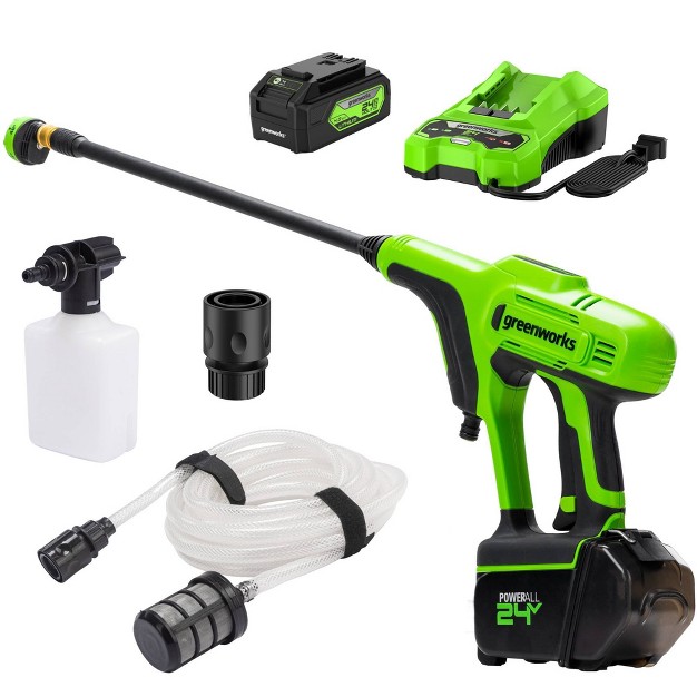 Greenworks Powerall 600 Psi Cordless Battery Power Cleaner Kit With 4 0ah Battery Charger