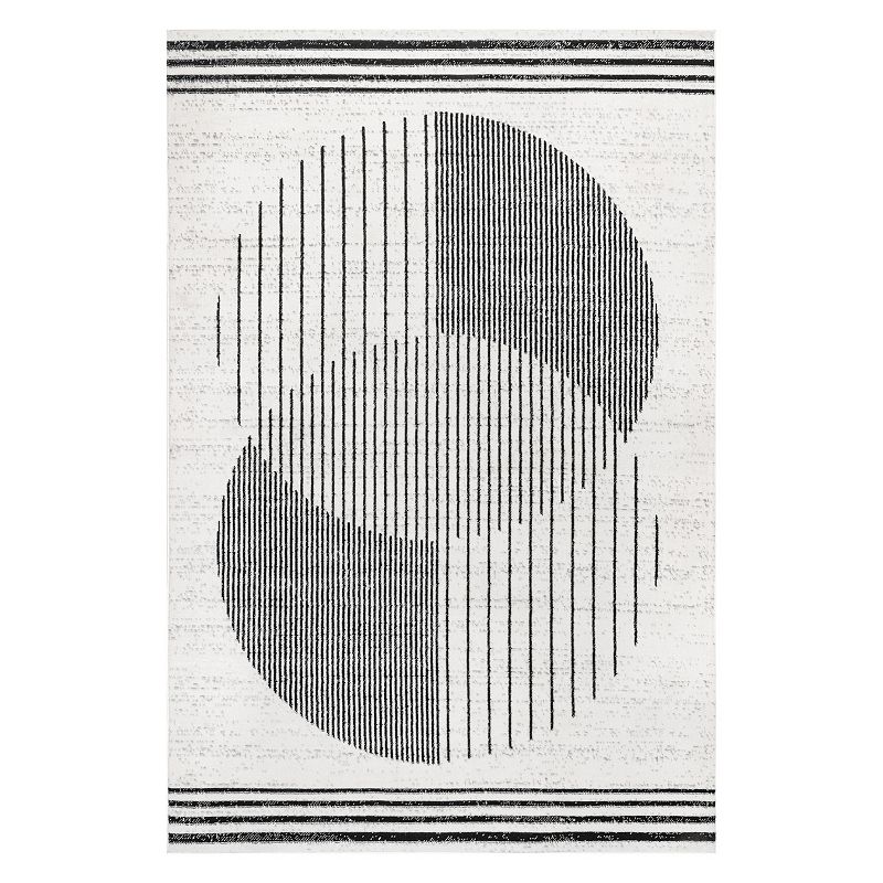 nuLoom Blaire Contemporary Solar Eclipse Area Rug