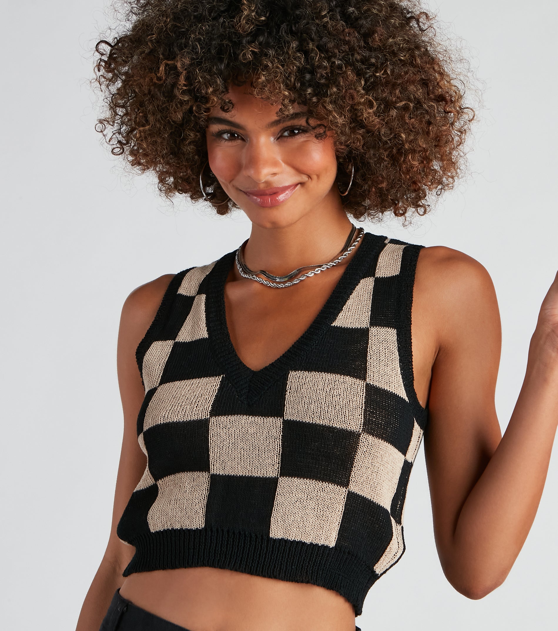 Object Of Style Checkered Vest