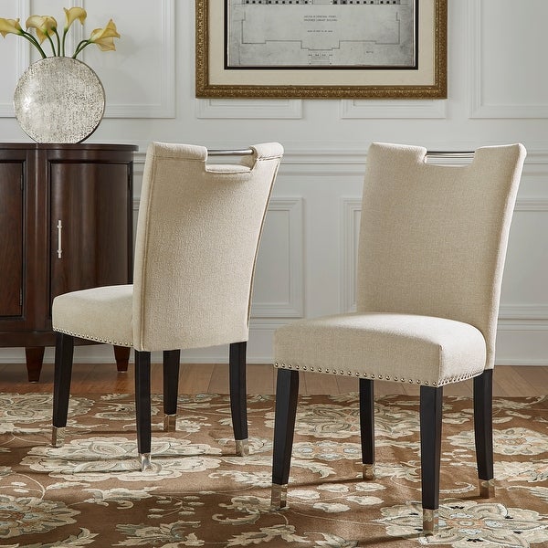 Willa Heathered Weave Parson Dining Chair (Set of 2) by iNSPIRE Q Bold