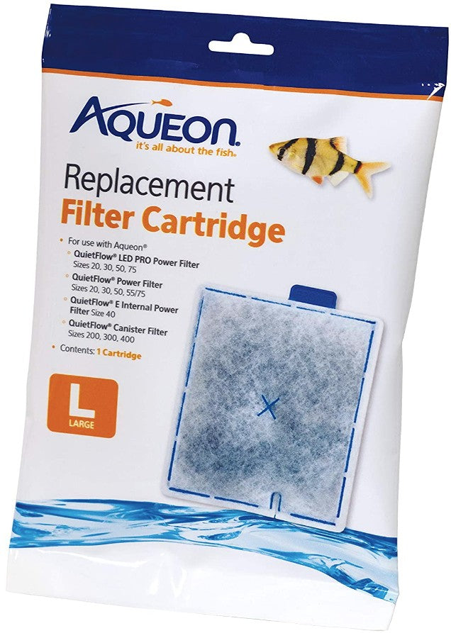 6 count (6 x 1 ct) Aqueon QuietFlow Replacement Filter Cartridge Large