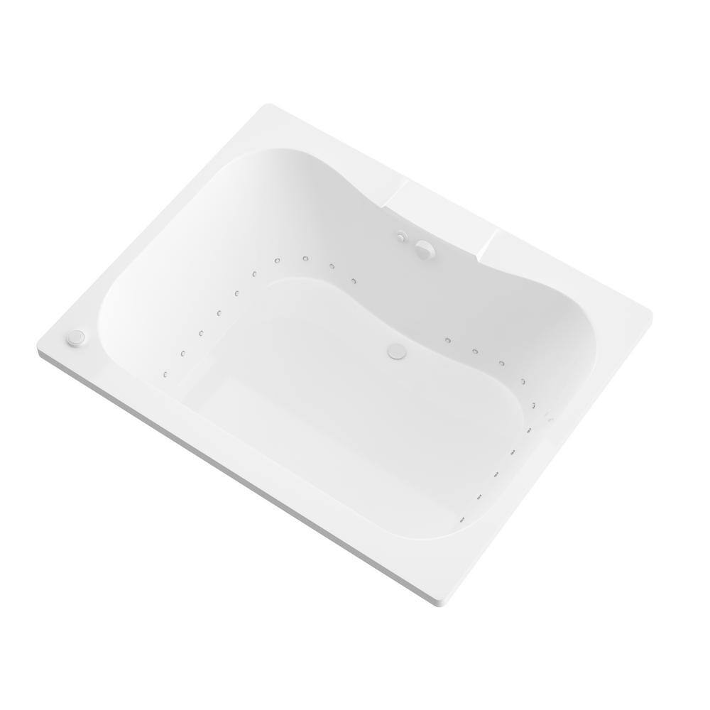 Universal Tubs Rhode 5 ft. Rectangular Drop-in Air Bath Tub in White HD4860NAL