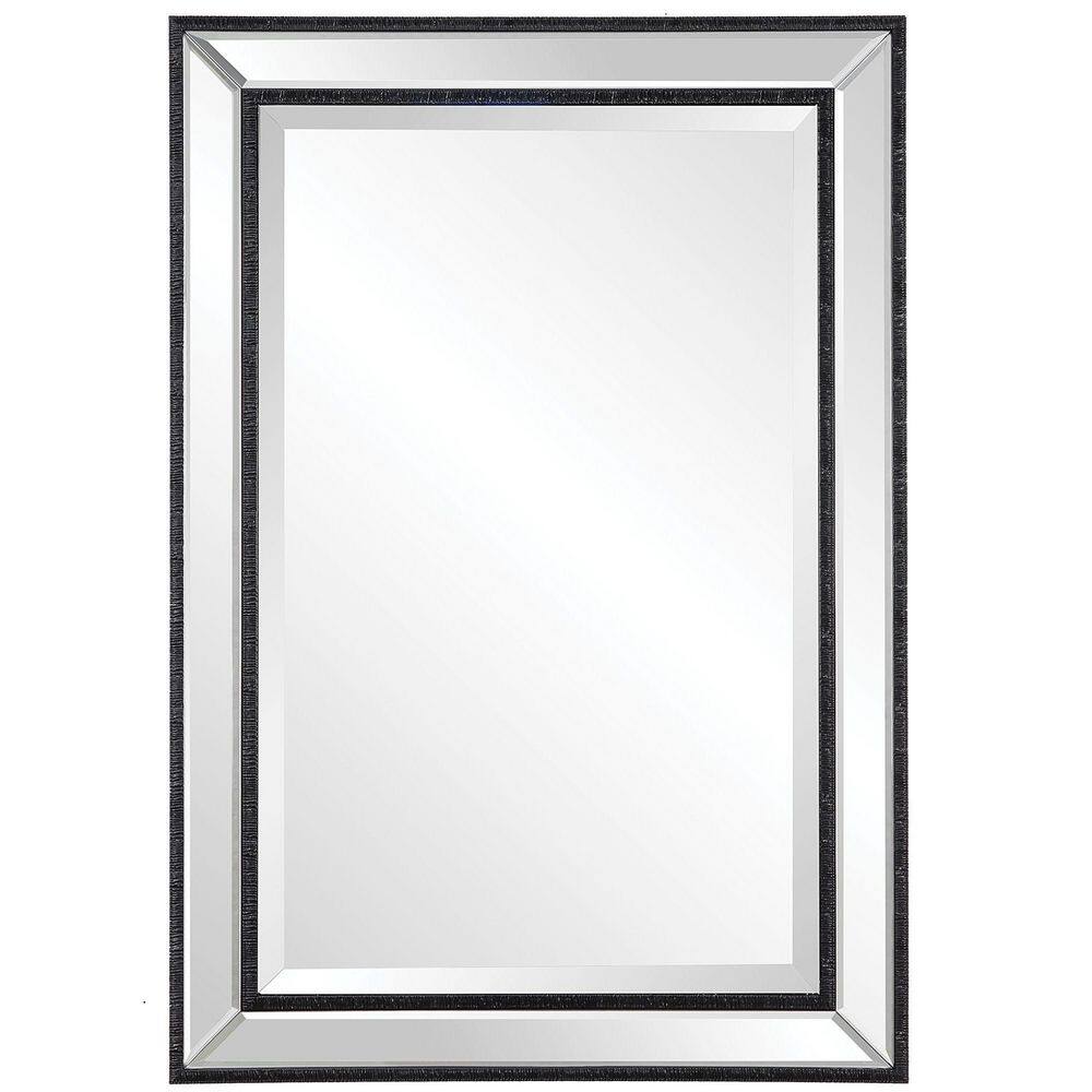 Home Decorators Collection HDC 22 in. W x 32 in. H Black Organic Mirror HDE00973