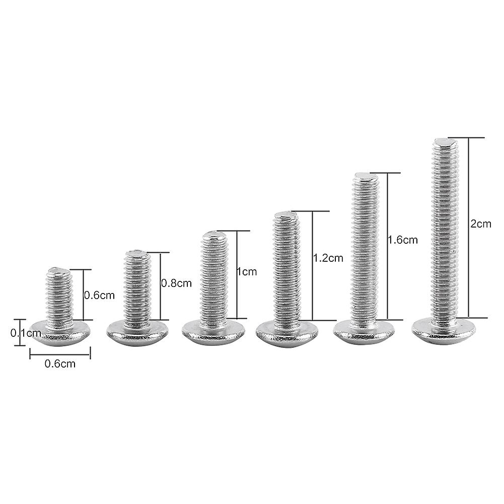 M3 304 Stainless Steel Screws Bolt And Hex Nuts Assortment(truss Head)