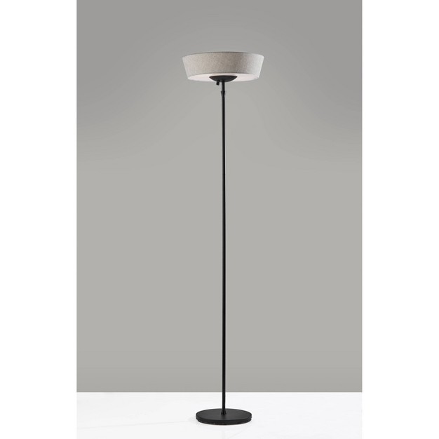 300w Harper Floor Lamp Black Adesso