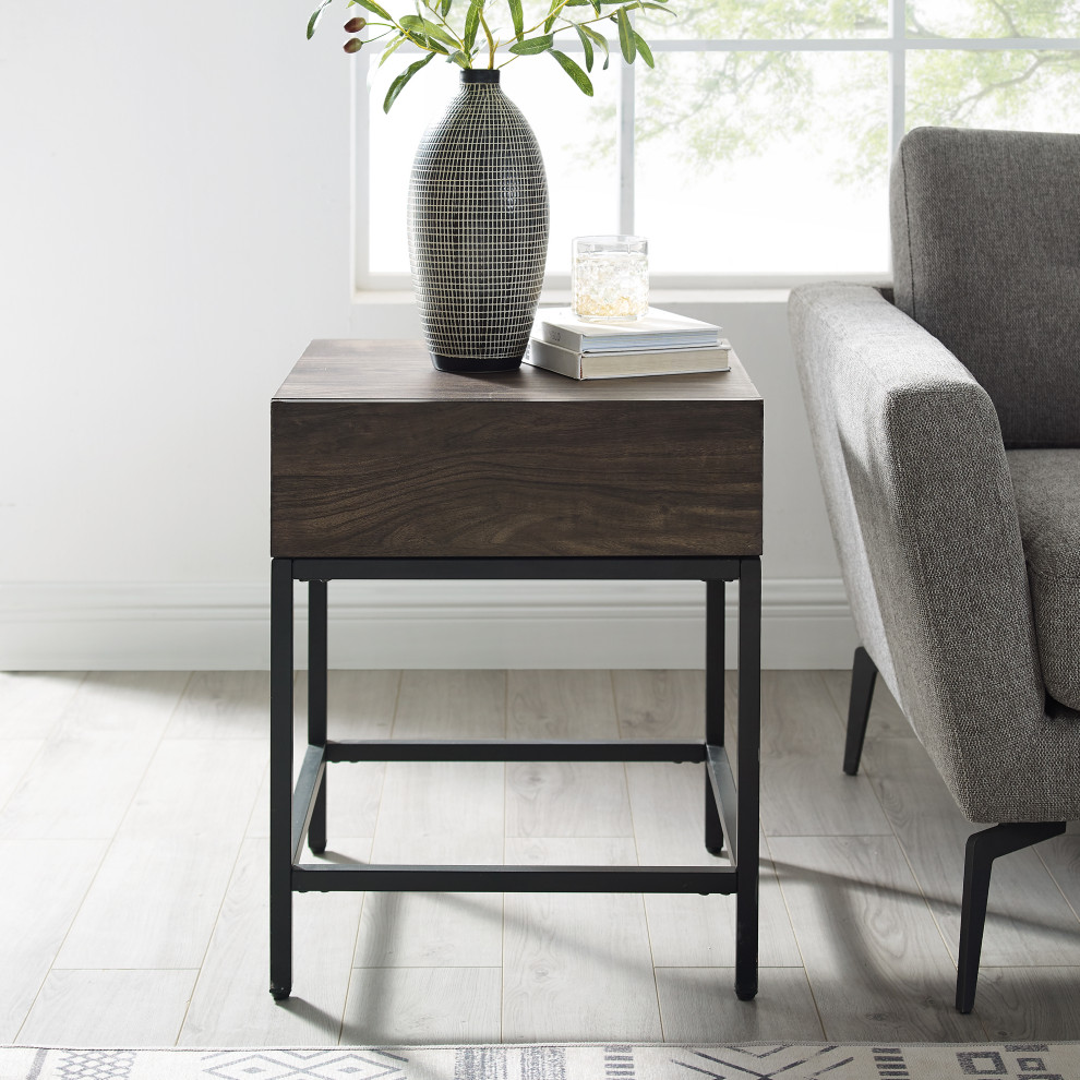 Jacobsen End Table   Industrial   Side Tables And End Tables   by Crosley  Houzz