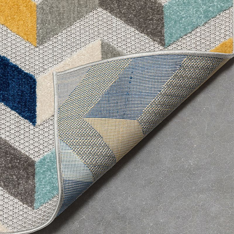 Well Woven Dorado Bela Modern Geometric Pattern Indoor/Outdoor Area Rug