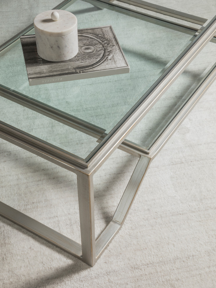 Byron Rectangular Cocktail Table   Contemporary   Coffee Tables   by Lexington Home Brands  Houzz