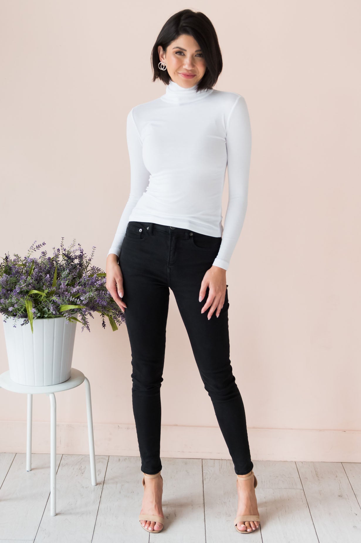 Sway Me Away Modest Turtleneck Top