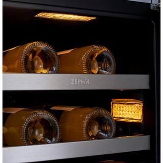 Zephyr Presrv 15 in. 27-Bottle Single Zone Wine Cooler PRW15C01BG