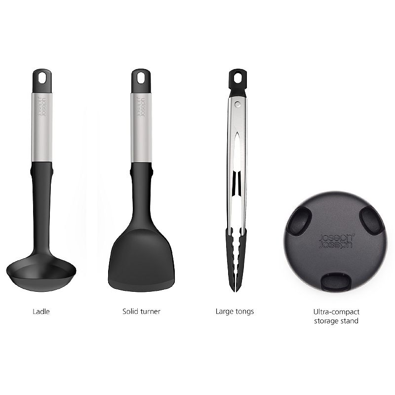 Joseph Joseph Elevate Fusion 3-piece Silicone Utensil Set with Storage Stand