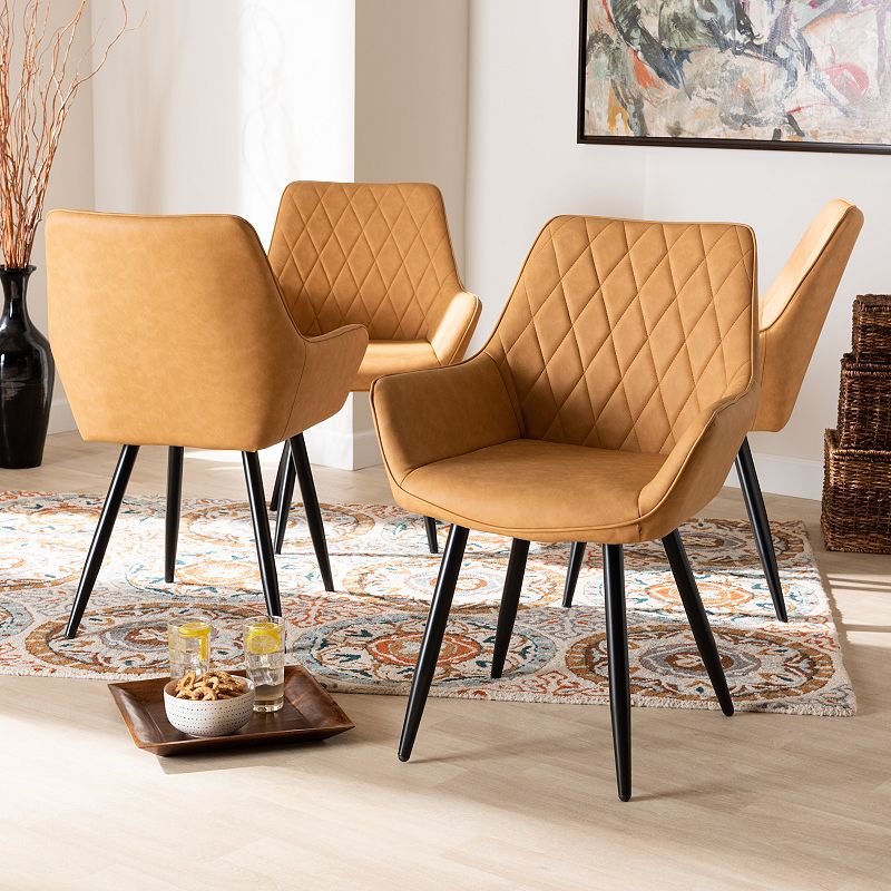 Baxton Studio Astrid Dining Chair 4-piece Set