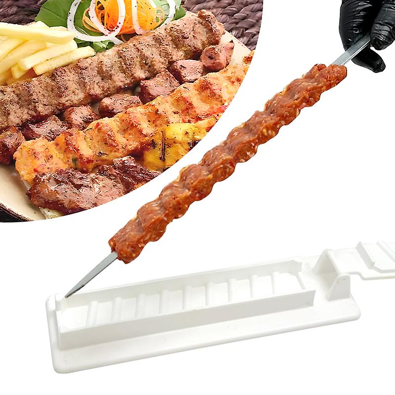 Single Row Kebab Maker Bbq Meat Skewer Machine Kebabpressmaker Reusable Plastic Bbq Skewer Maker  Kebab Preparation Bbq Tools