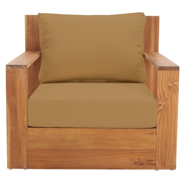 SAFAVIEH Couture Outdoor Kauai Solid Wood Patio Chair