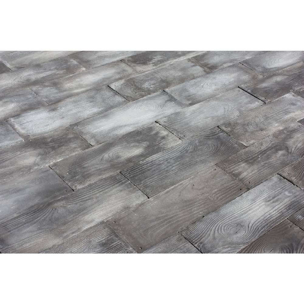 Natural Concrete Products Co 75 sq.ft. Gray Barnwood Plank Patio-On-A-Pallet Paver Set GPLANK