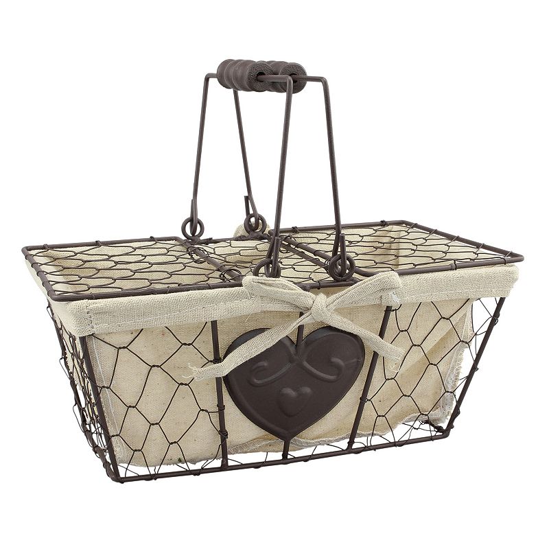 Stonebriar Collection Chicken Wire Metal Basket