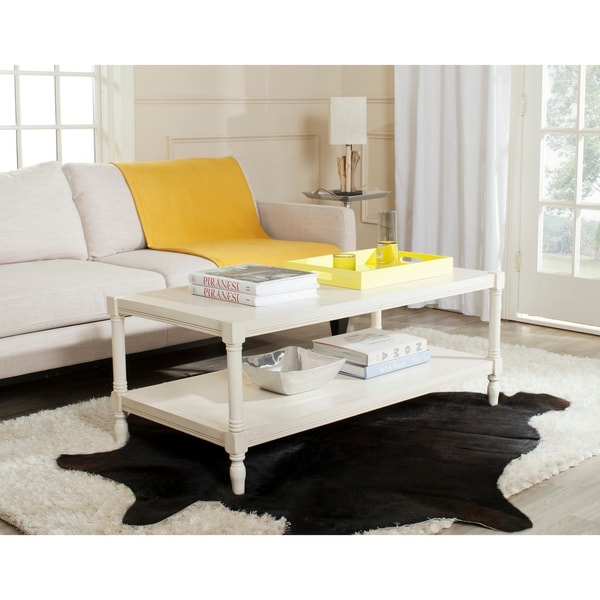 SAFAVIEH Bela White Coffee Table - 47.2