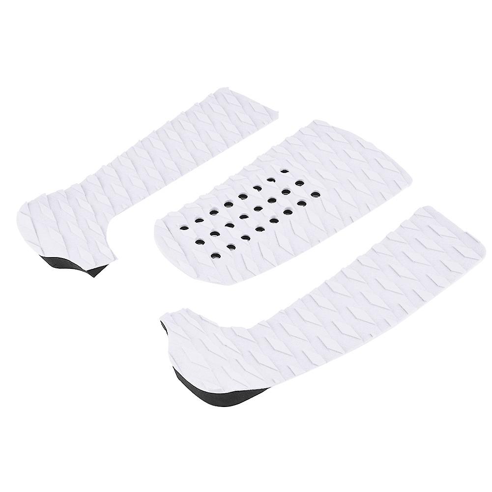 1 Set Eva Surf Surfboard Anti-skid Pad Short Board Foot Pad(white)