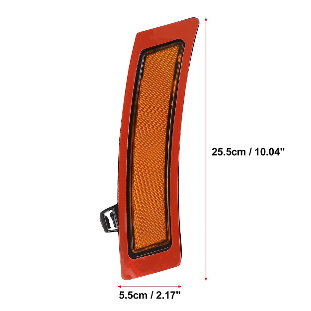 Unique Bargains 63147274433 Vehicle Bumper Reflector For Bmw Xdrive35d Xdrive35i Red black yellow 2pcs