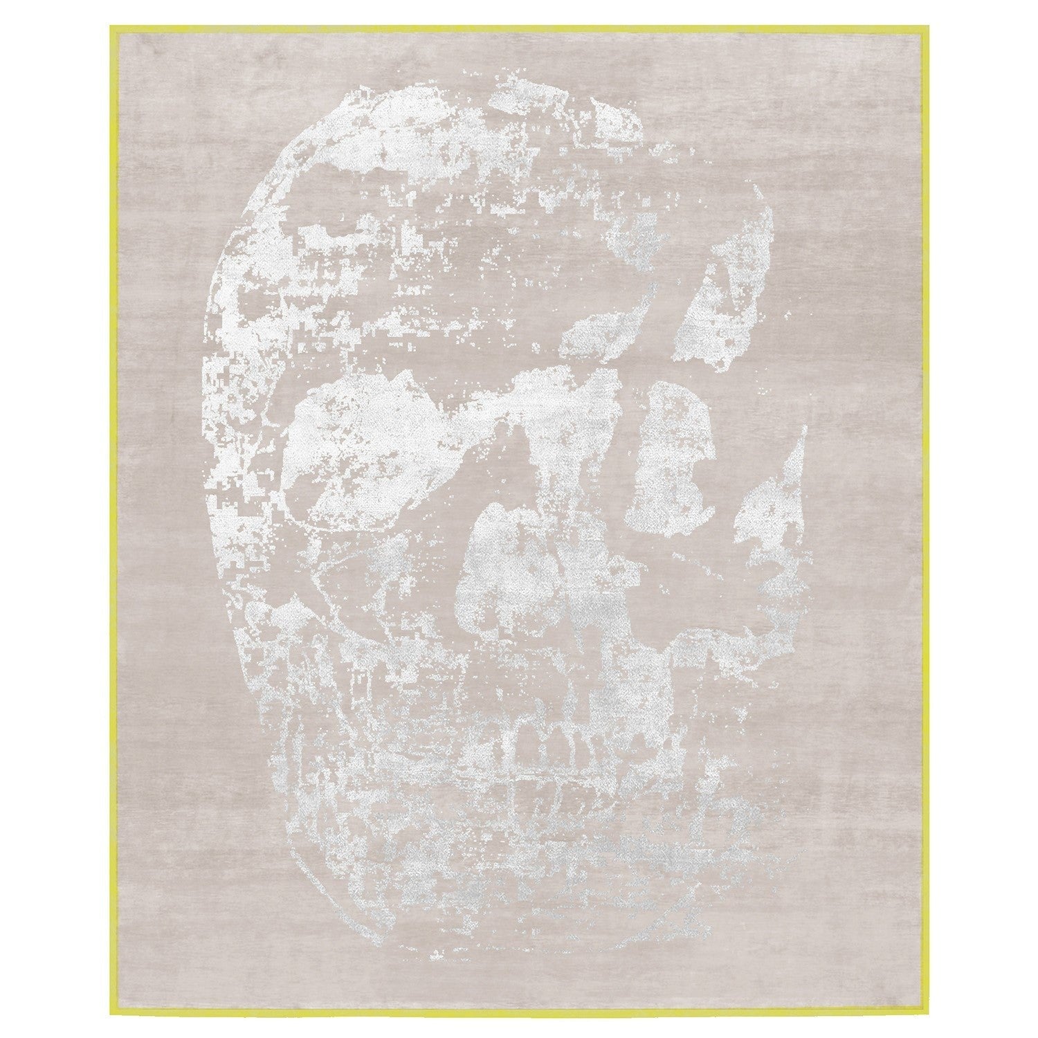 Copertino Skull Hand Knotted Silver Rug