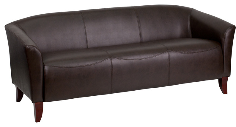 Flash Furniture Bonded Leather Sofa   Transitional   Sofas   by Homesquare  Houzz