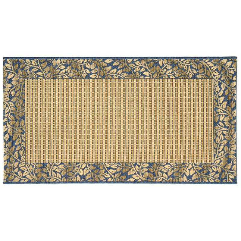 Safavieh Courtyard Leaves Wide Border Indoor Outdoor Rug